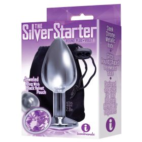 The 9's The Silver Starter Bejeweled Plug-Violet